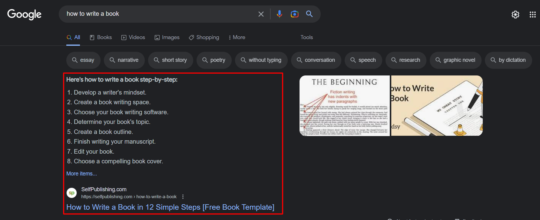 featured snippet